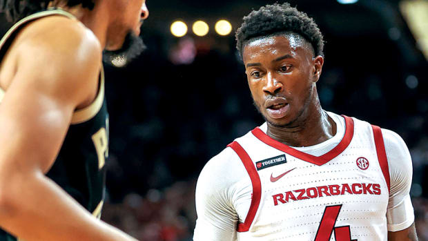 Devo Davis in an Exhibition Game Against Purdue.